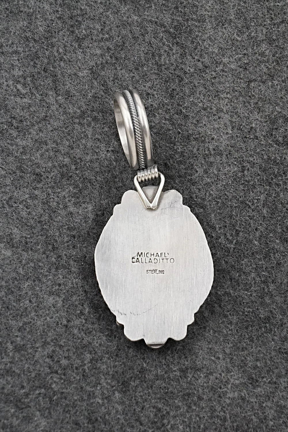 Turquoise & Sterling Silver Pendant - Michael Calladitto