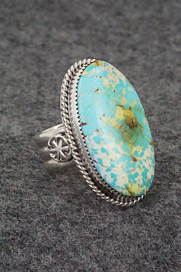 Turquoise & Sterling Silver Ring - Anthony Brown - Size 8