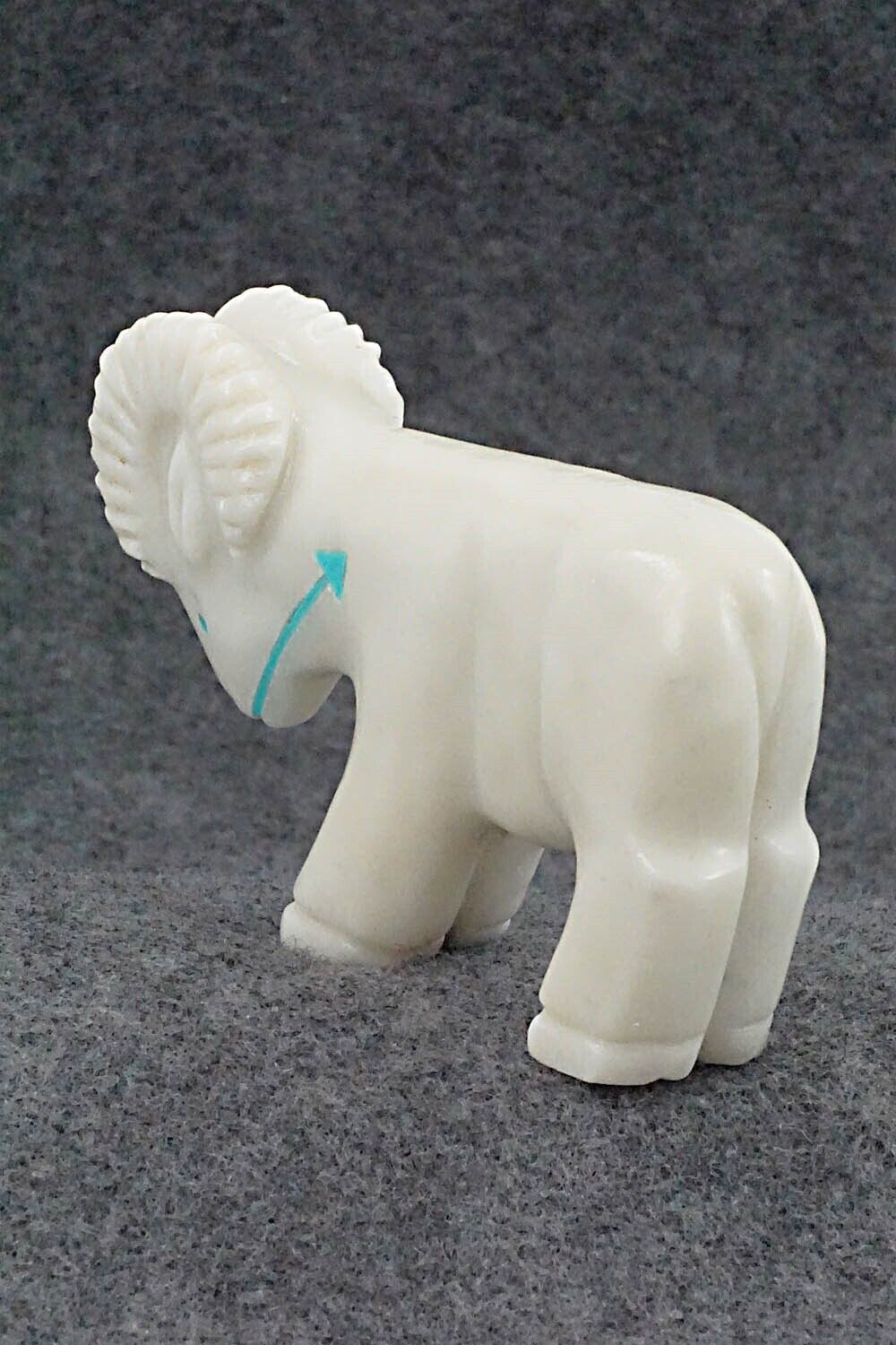Ram Zuni Fetish Carving - Andres Quandelacy
