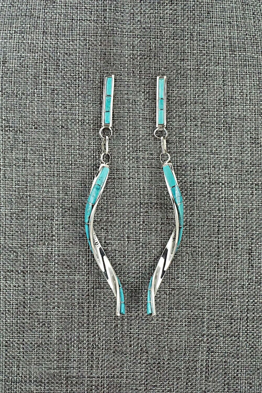 Turquoise & Sterling Silver Earrings - Gloria Waseta