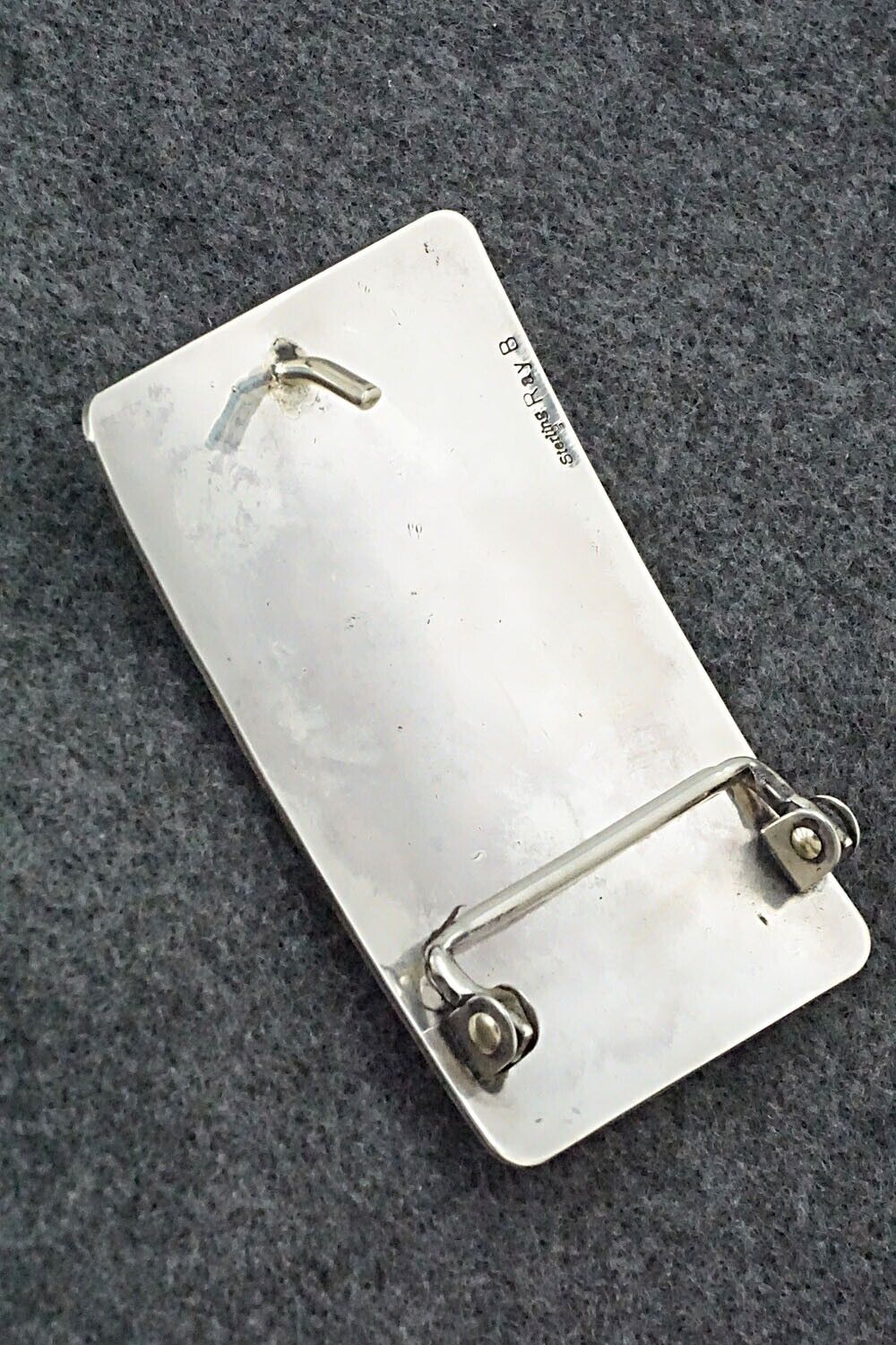 Sterling Silver Belt Buckle - Raymond Begay