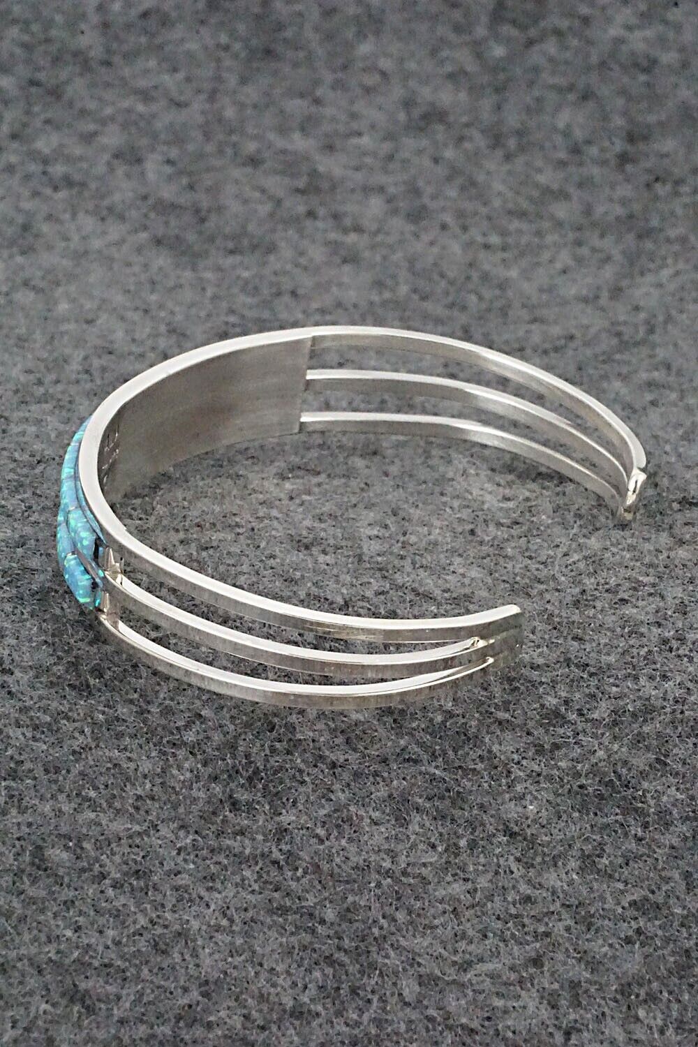 Opalite & Sterling Silver Inlay Bracelet - Anson Wallace