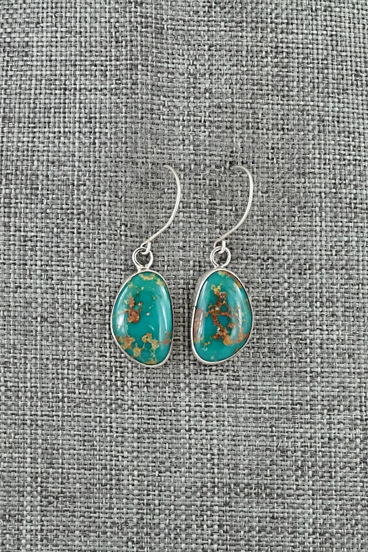 Turquoise & Sterling Silver Earrings - Rosemary Saunders