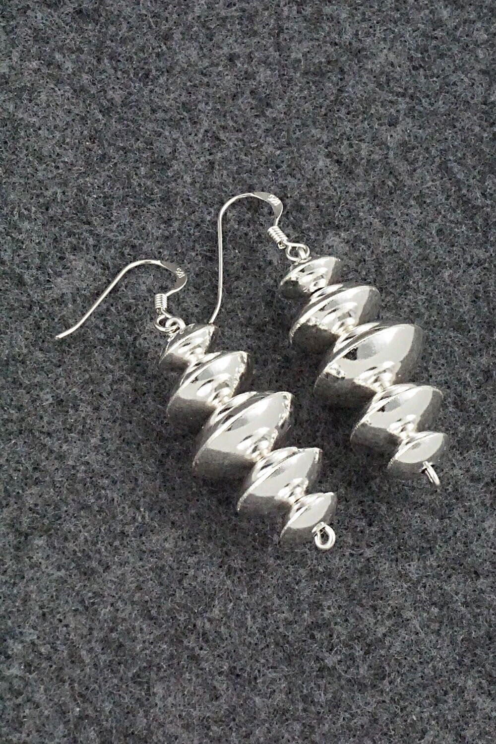 Sterling Silver Navajo Pearl Earrings - Preston Haley