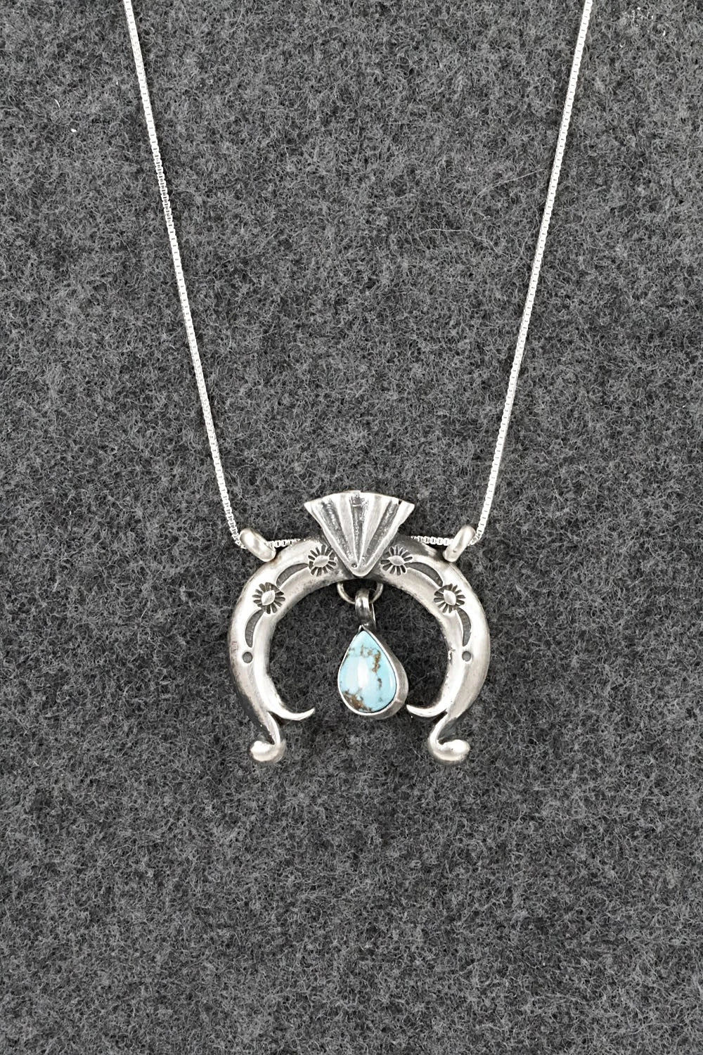 Turquoise & Sterling Silver Necklace - Gary Shorty