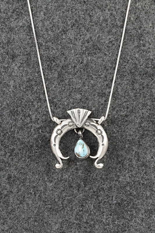 Turquoise & Sterling Silver Necklace - Gary Shorty