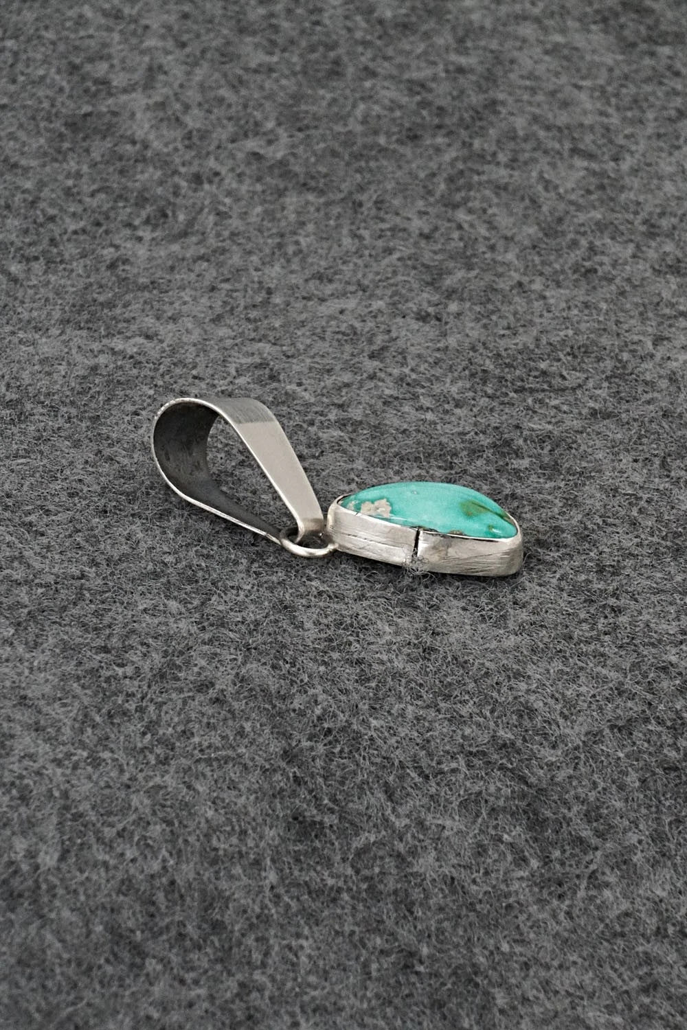 Turquoise & Sterling Silver Pendant - Rosemary Saunders