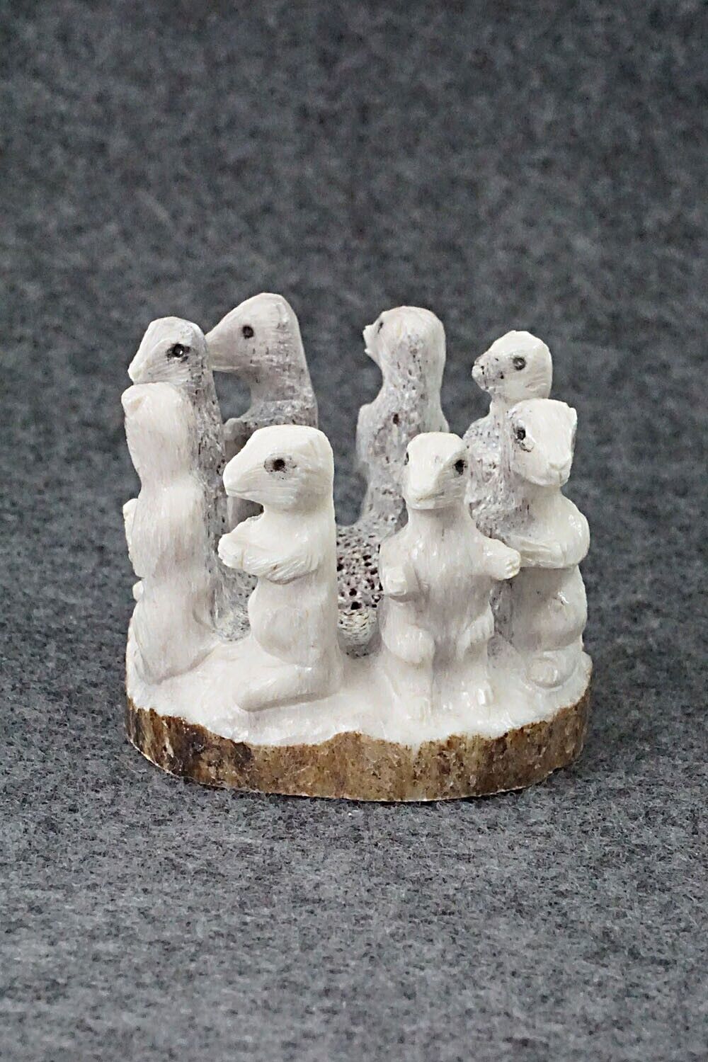 Prairie Dogs Zuni Fetish Carving - Chris Peina