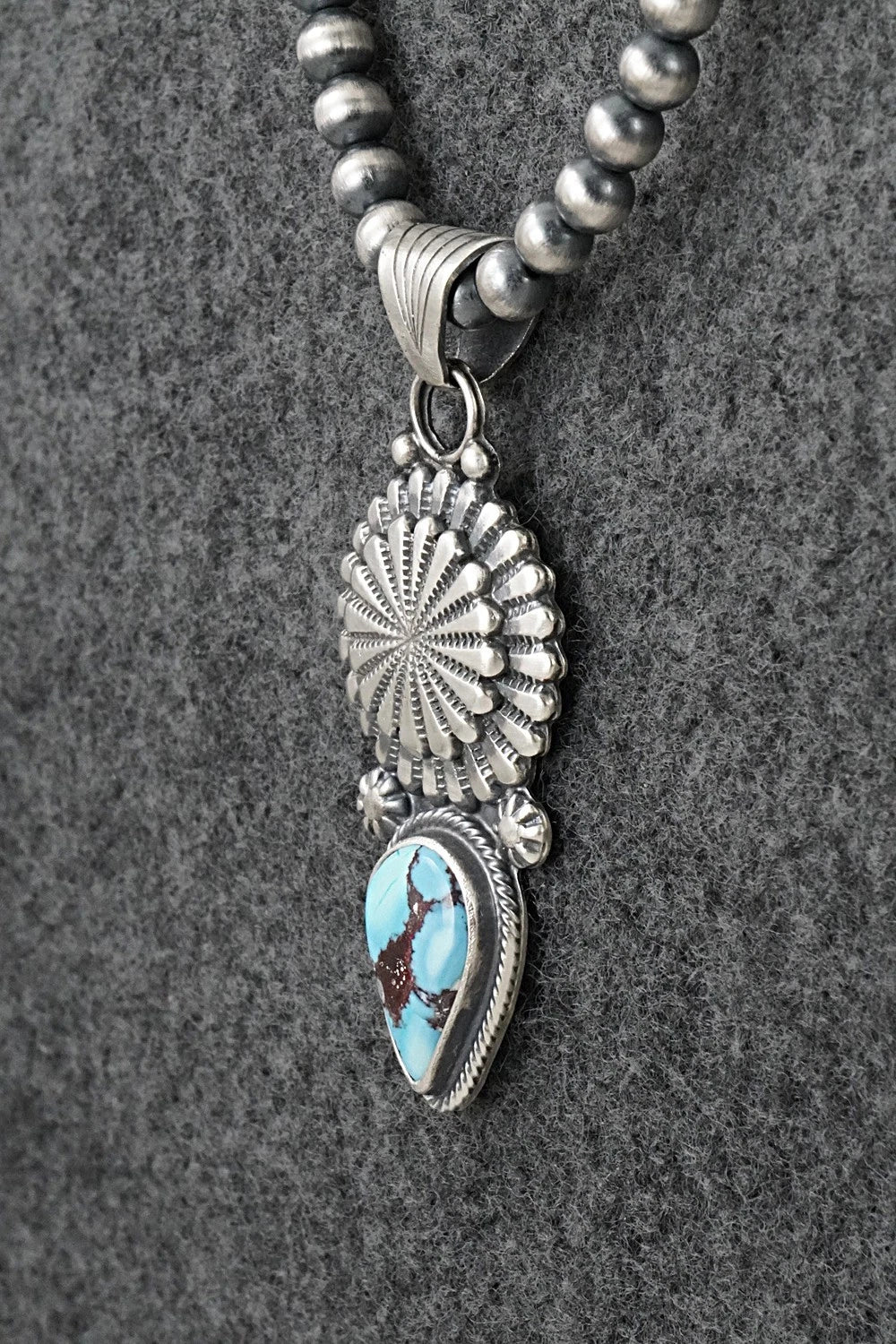 Turquoise & Sterling Silver Necklace - Sharon McCarthy