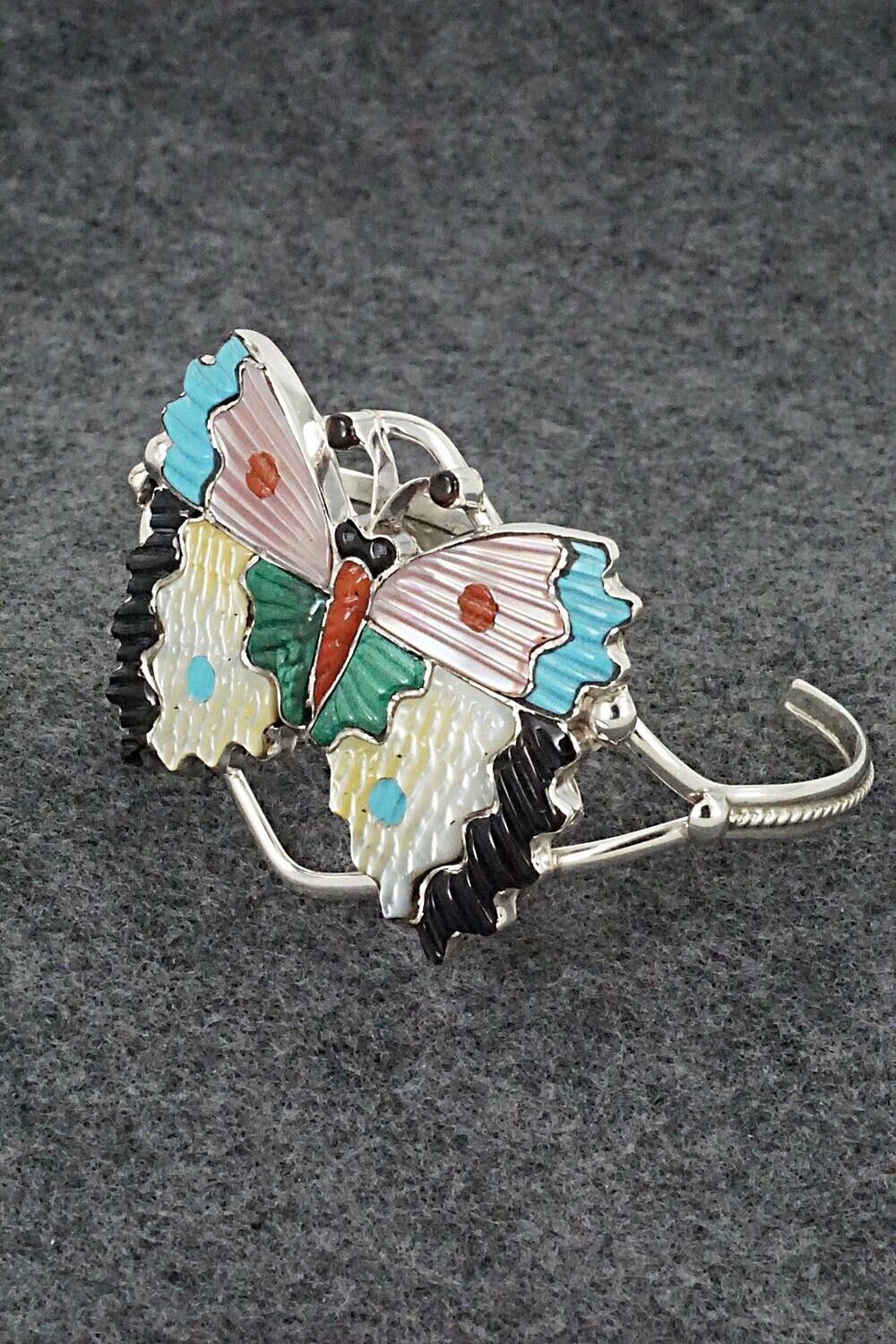 Multi Stone & Sterling Silver Inlay Bracelet - Tamara Pinto