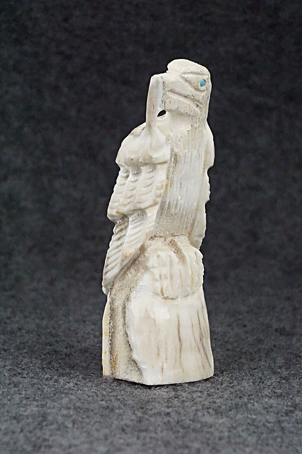 Eagle Zuni Fetish Carving - Jerrold Lahaleon