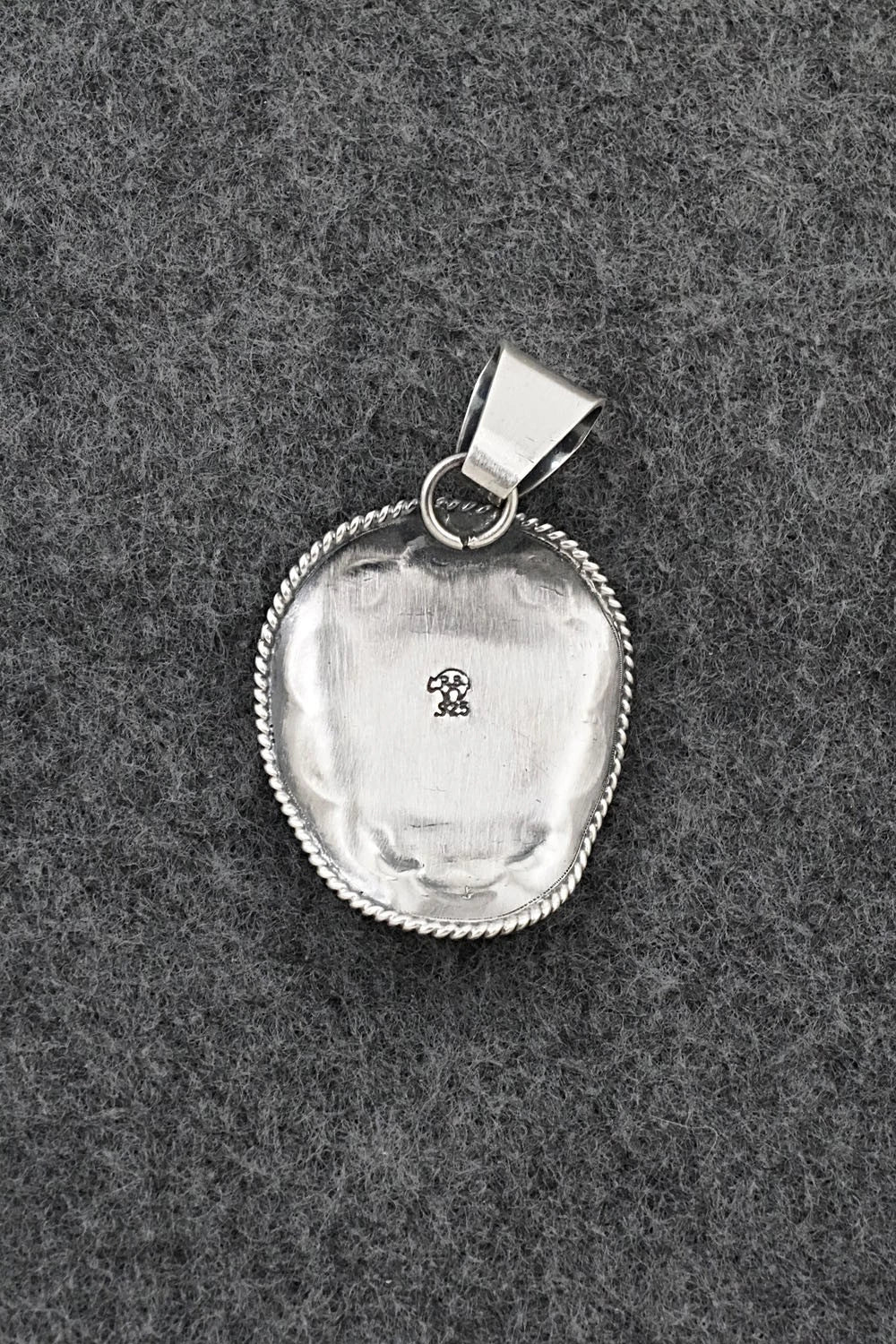 Turquoise & Sterling Silver Pendant - Bobby Platero