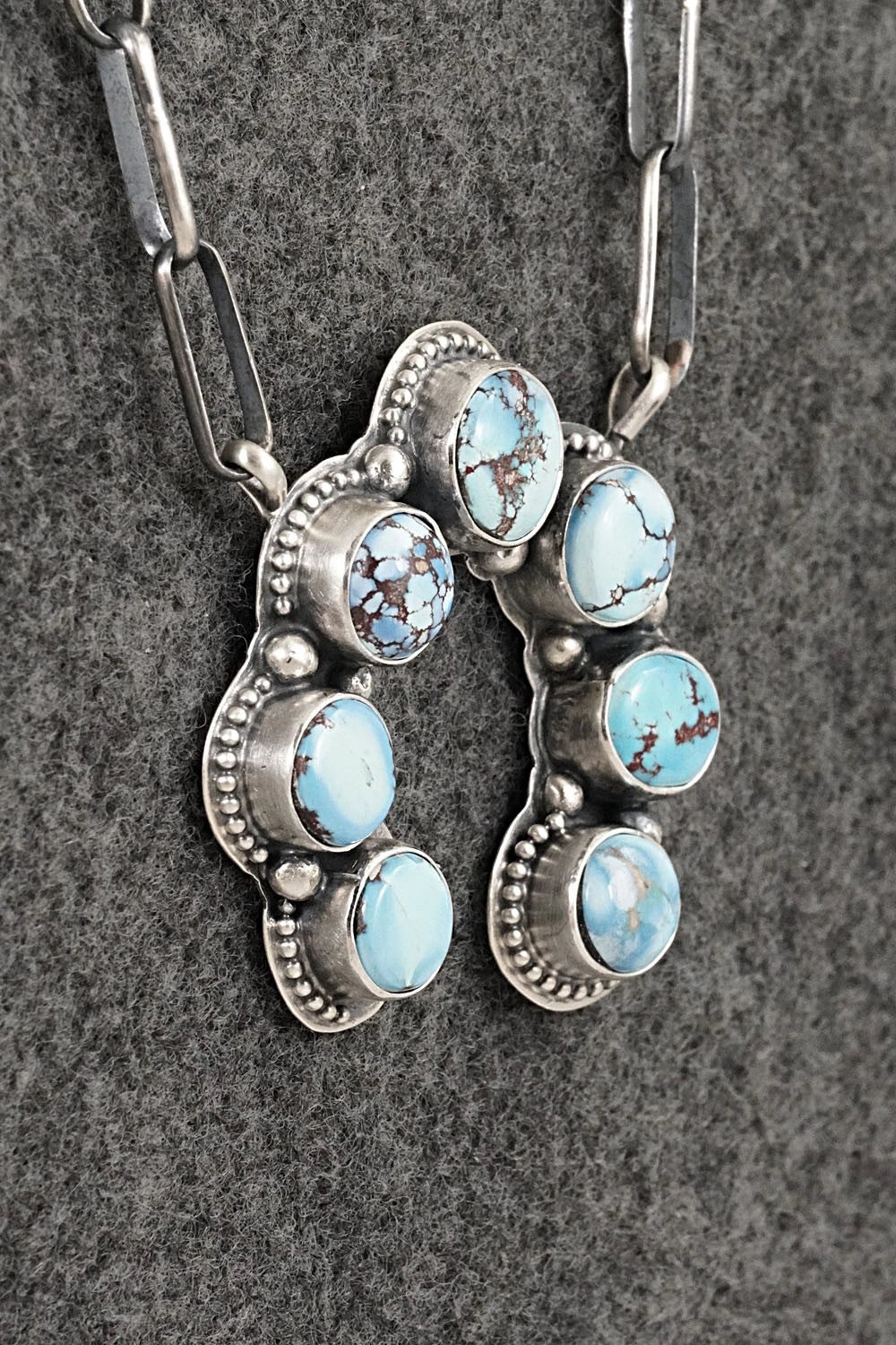 Turquoise & Sterling Silver Necklace - Darrin Livingston