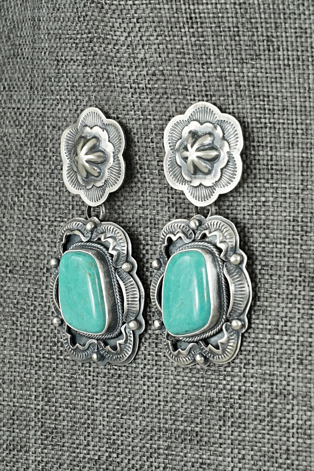 Turquoise & Sterling Silver Earrings - Randy Boyd