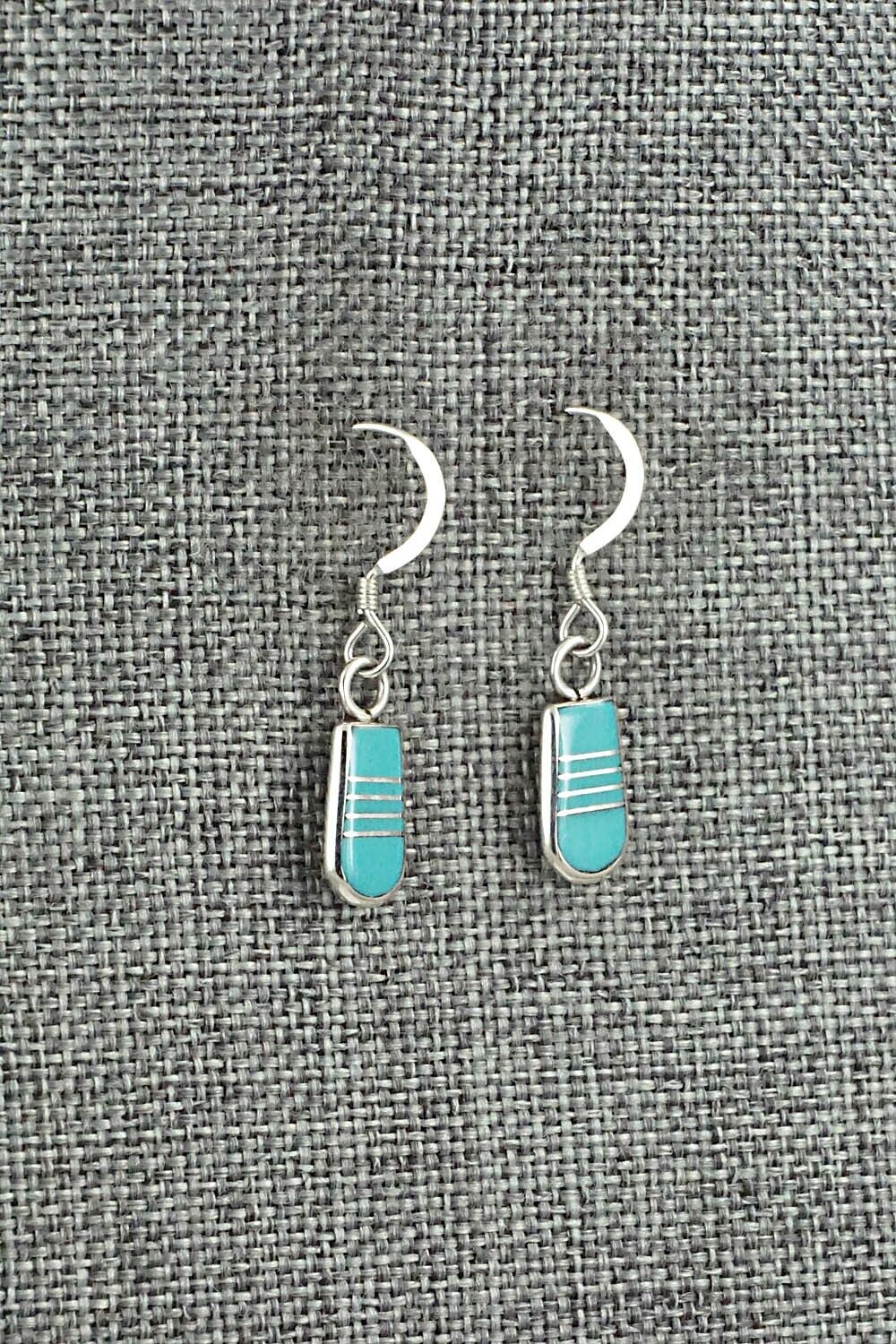 Turquoise & Sterling Silver Earrings - Valintino Laate