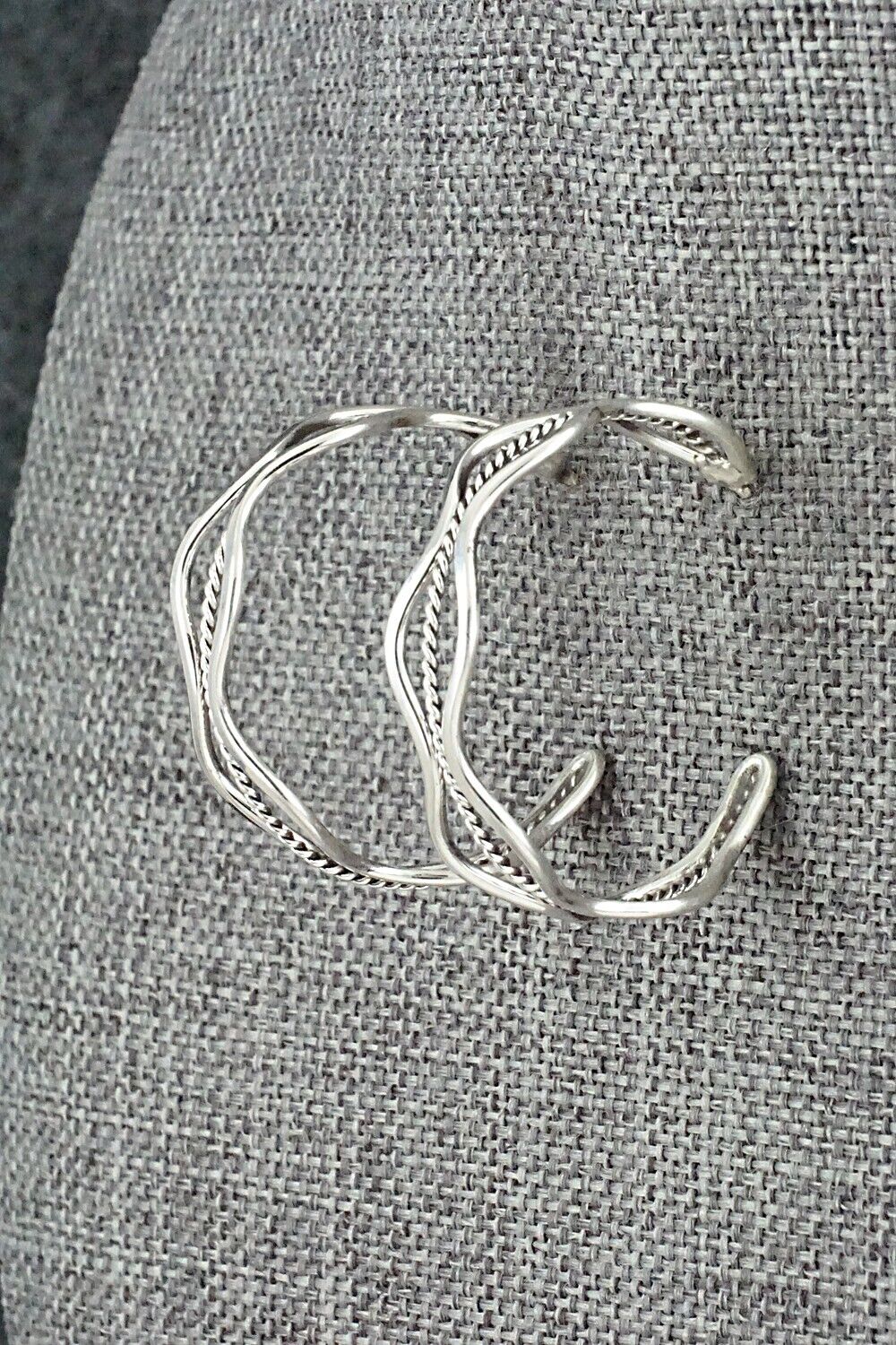 Sterling Silver Hoop Earrings - Elaine Tahe