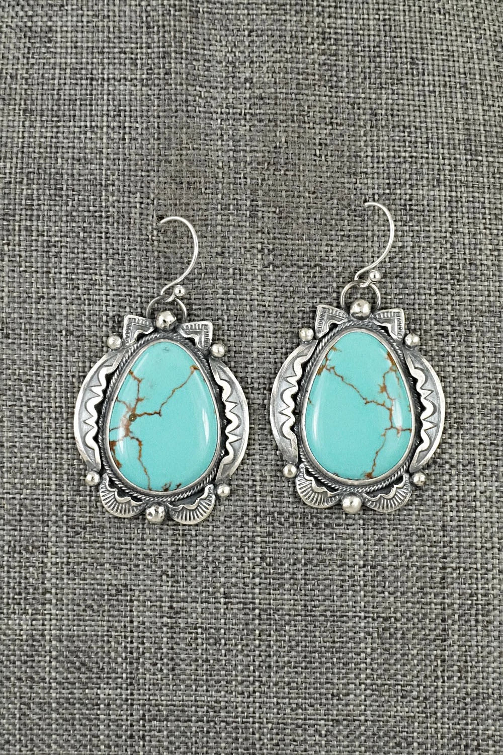 Turquoise & Sterling Silver Earrings - Jackson Hoskie