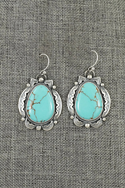 Turquoise & Sterling Silver Earrings - Jackson Hoskie