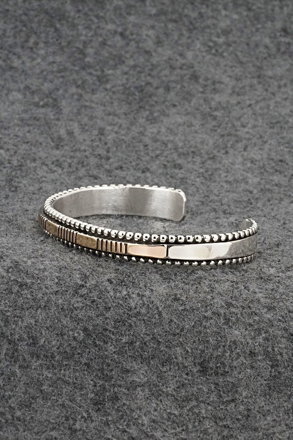 Sterling Silver and 14k Gold Bracelet - Jonathan Nez