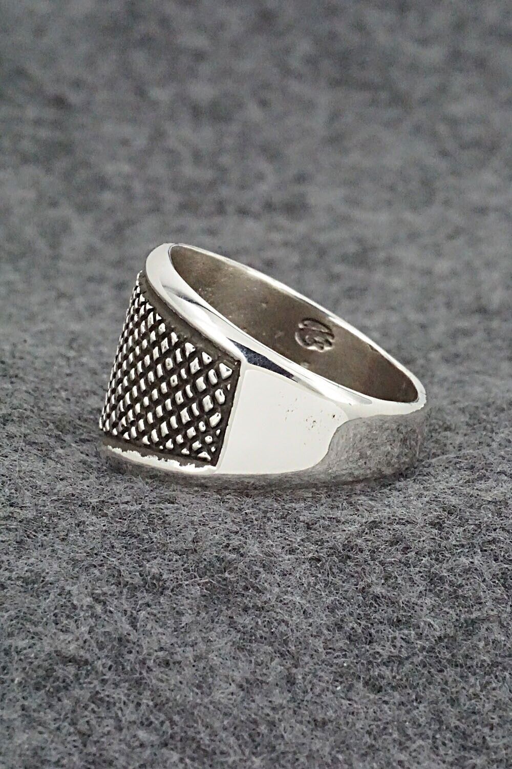 Sterling Silver Ring - Raymond Coriz - Size 12.5