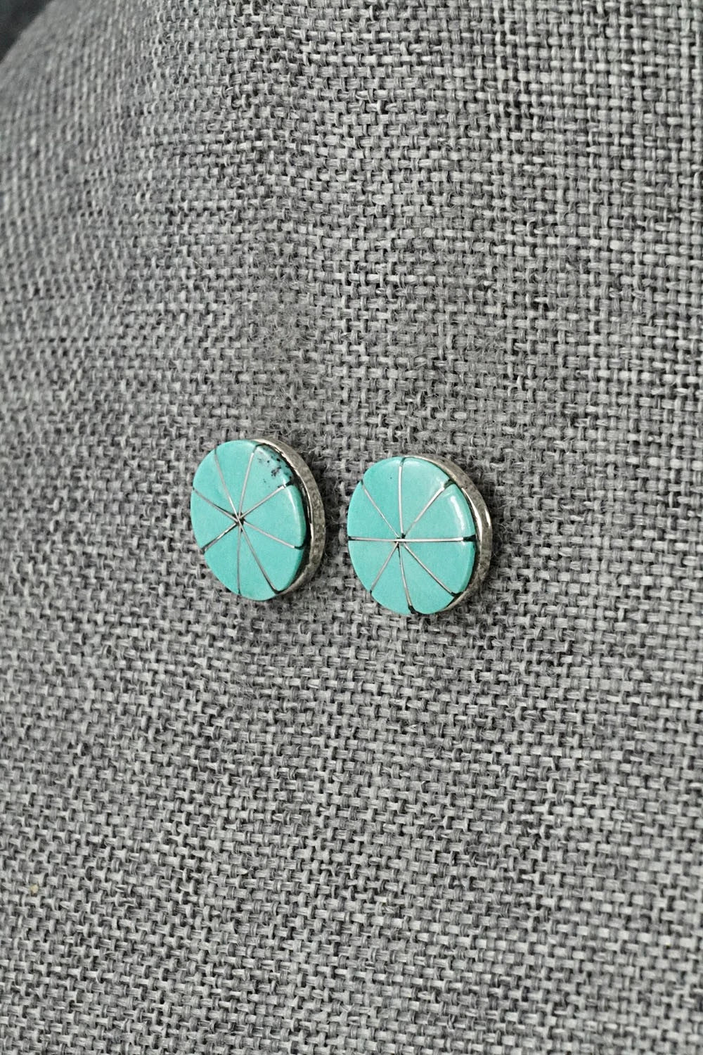 Turquoise & Sterling Silver Earrings - Johnson Laweka