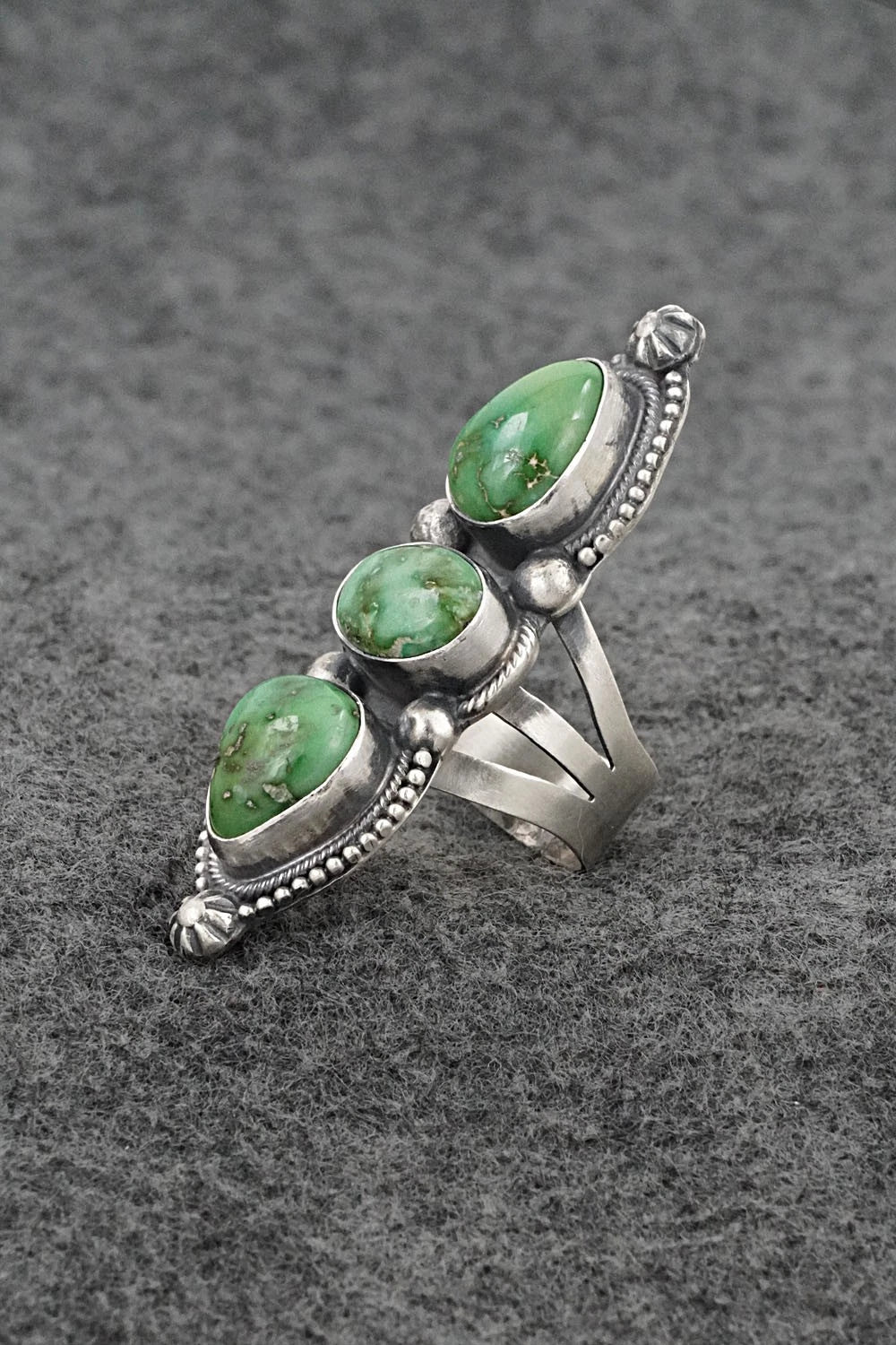 Turquoise & Sterling Silver Ring - Bobby Johnson - Size 7