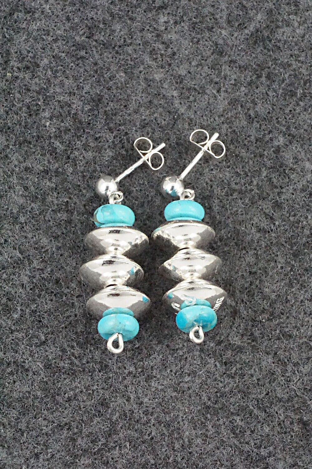 Turquoise & Sterling Silver Earrings - Presley Haley