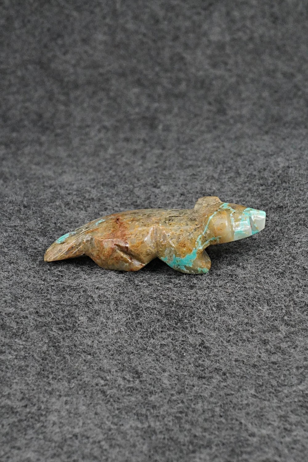 Badger Zuni Fetish Carving - Kenric Laiwakete