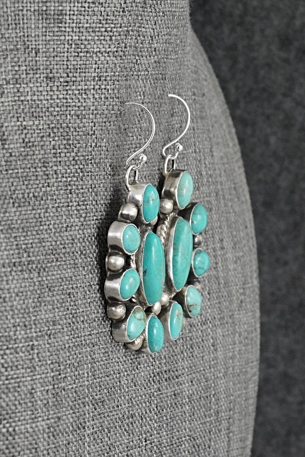 Turquoise & Sterling Silver Earrings - Kathleen Livingston