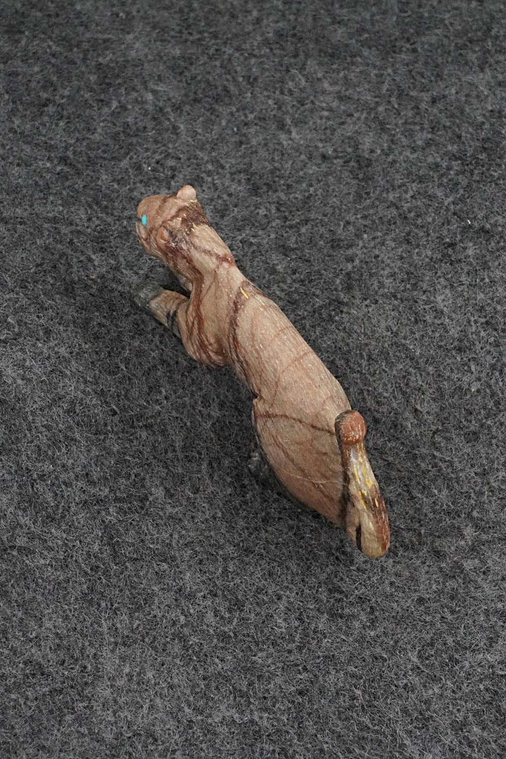 Mountain Lion Zuni Fetish Carving - Lance Cheama