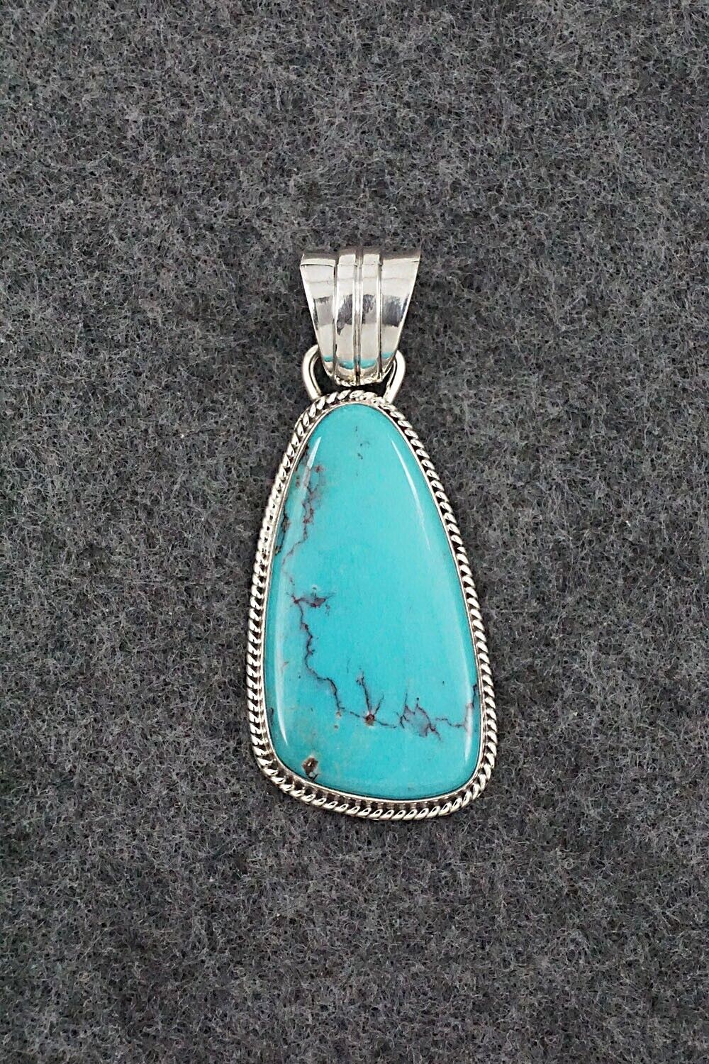 Turquoise and Sterling Silver Pendant - Sharon McCarthy