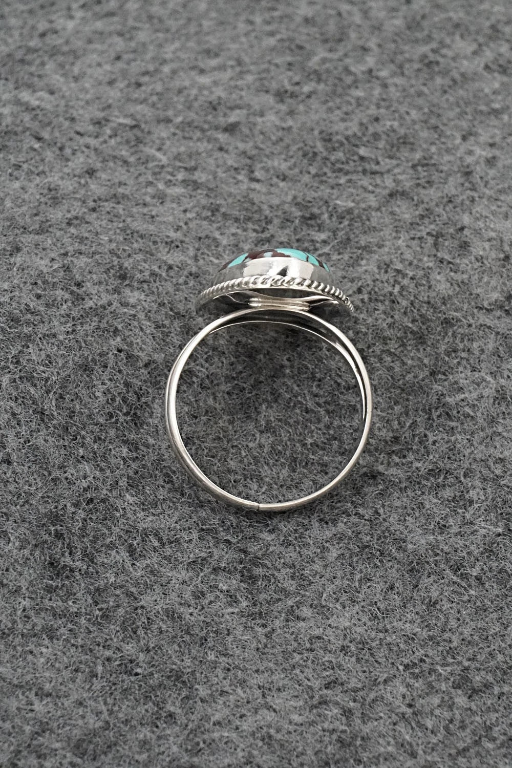 Turquoise & Sterling Silver Ring - Eugene Gruber - Size 9