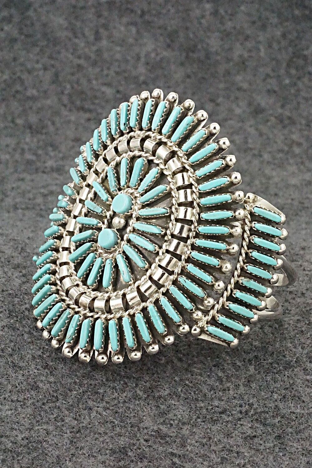 Turquoise & Sterling Silver Bracelet - Charlie John