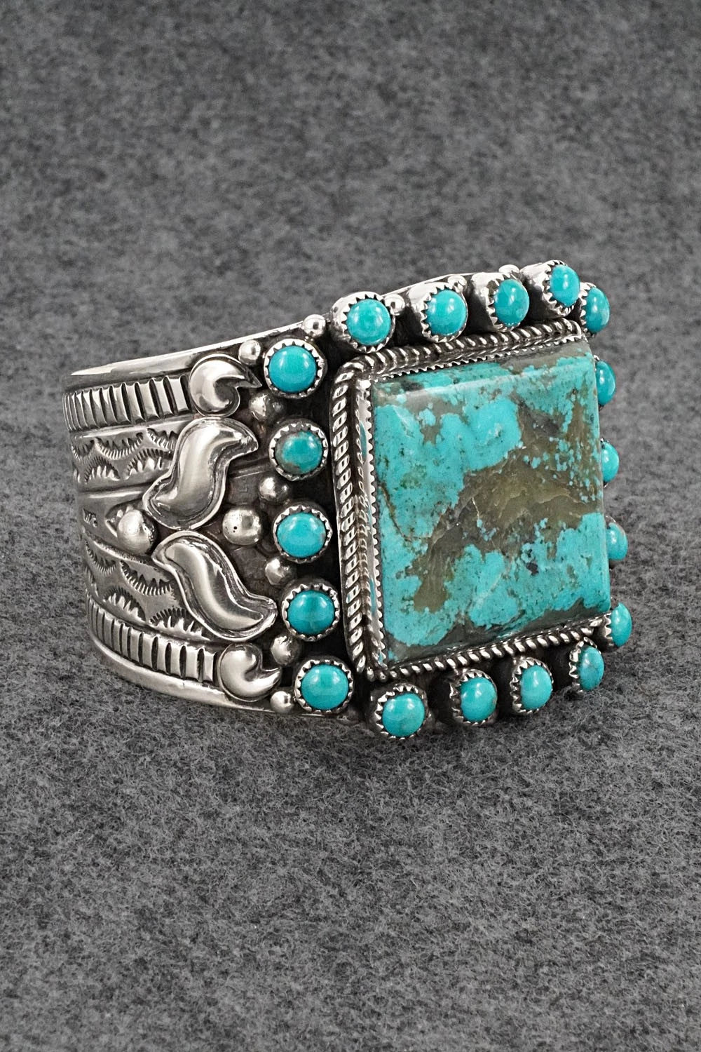 Turquoise & Sterling Silver Bracelet - Tillie Jon