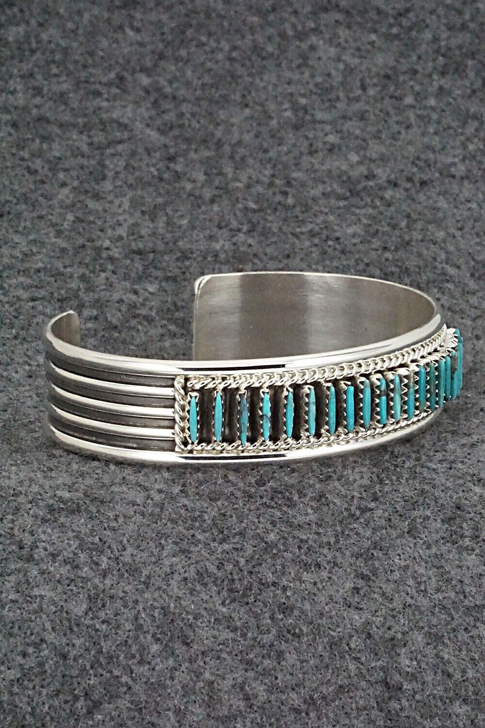 Turquoise & Sterling Silver Bracelet - Roland Francisco