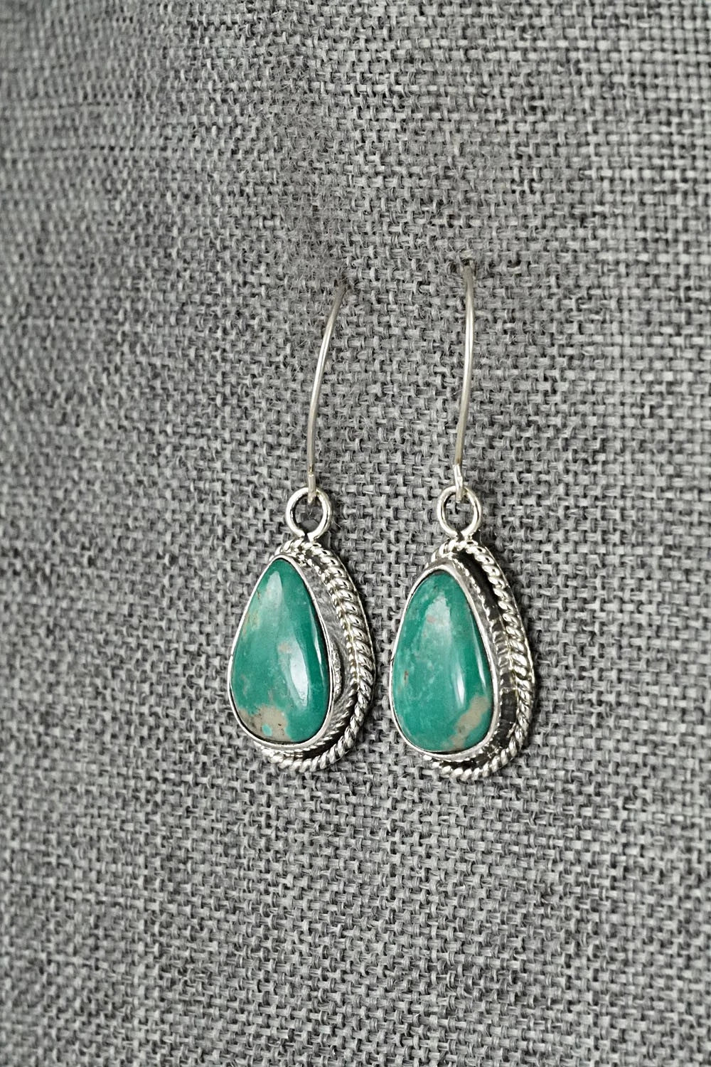 Turquoise & Sterling Silver Earrings - Rosemary Saunders