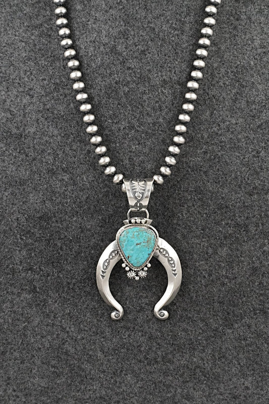 Turquoise & Sterling Silver Necklace - Samuel Yellowhair