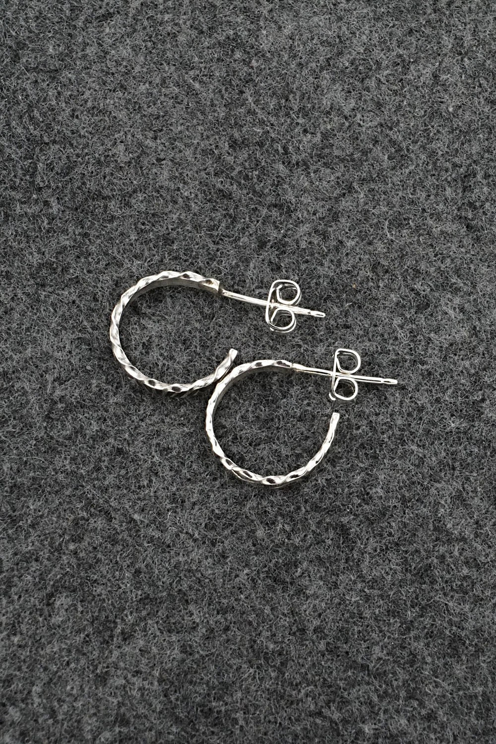 Sterling Silver Hoop Earrings - Elaine Tahe