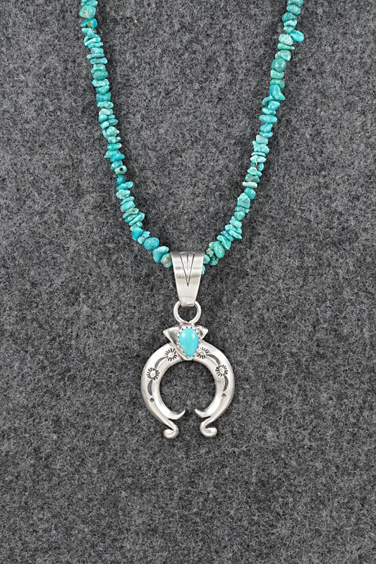 Turquoise & Sterling Silver Necklace - Sharon McCarthy