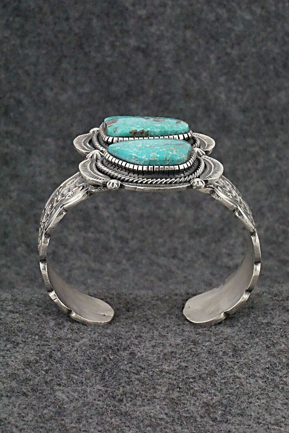Turquoise & Sterling Silver Bracelet - Hank Vandever