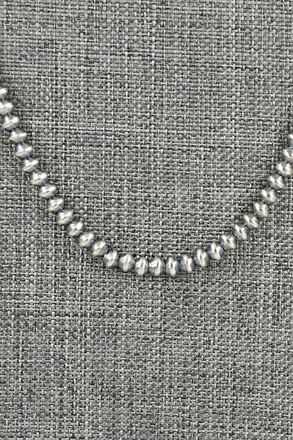 Sterling Silver Navajo Pearl Necklace 20" - Dorinda Mariano