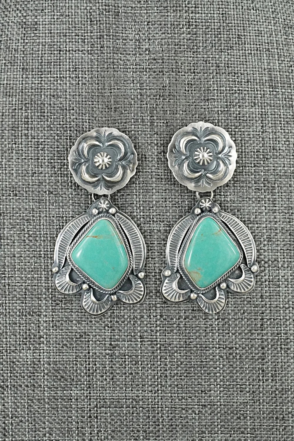 Turquoise & Sterling Silver Earrings - Randy Boyd