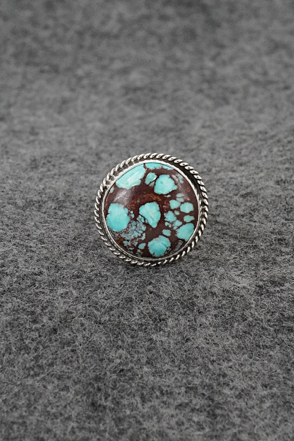 Turquoise & Sterling Silver Ring - Eugene Gruber - Size 7