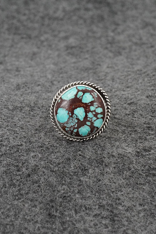 Turquoise & Sterling Silver Ring - Eugene Gruber - Size 7