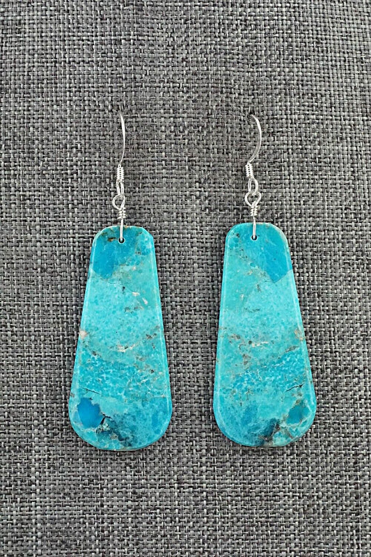 Turquoise & Sterling Silver Earrings - Lupe Lovato