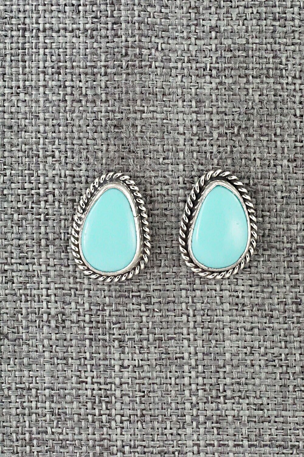 Turquoise & Sterling Silver Earrings - Marco Begaye