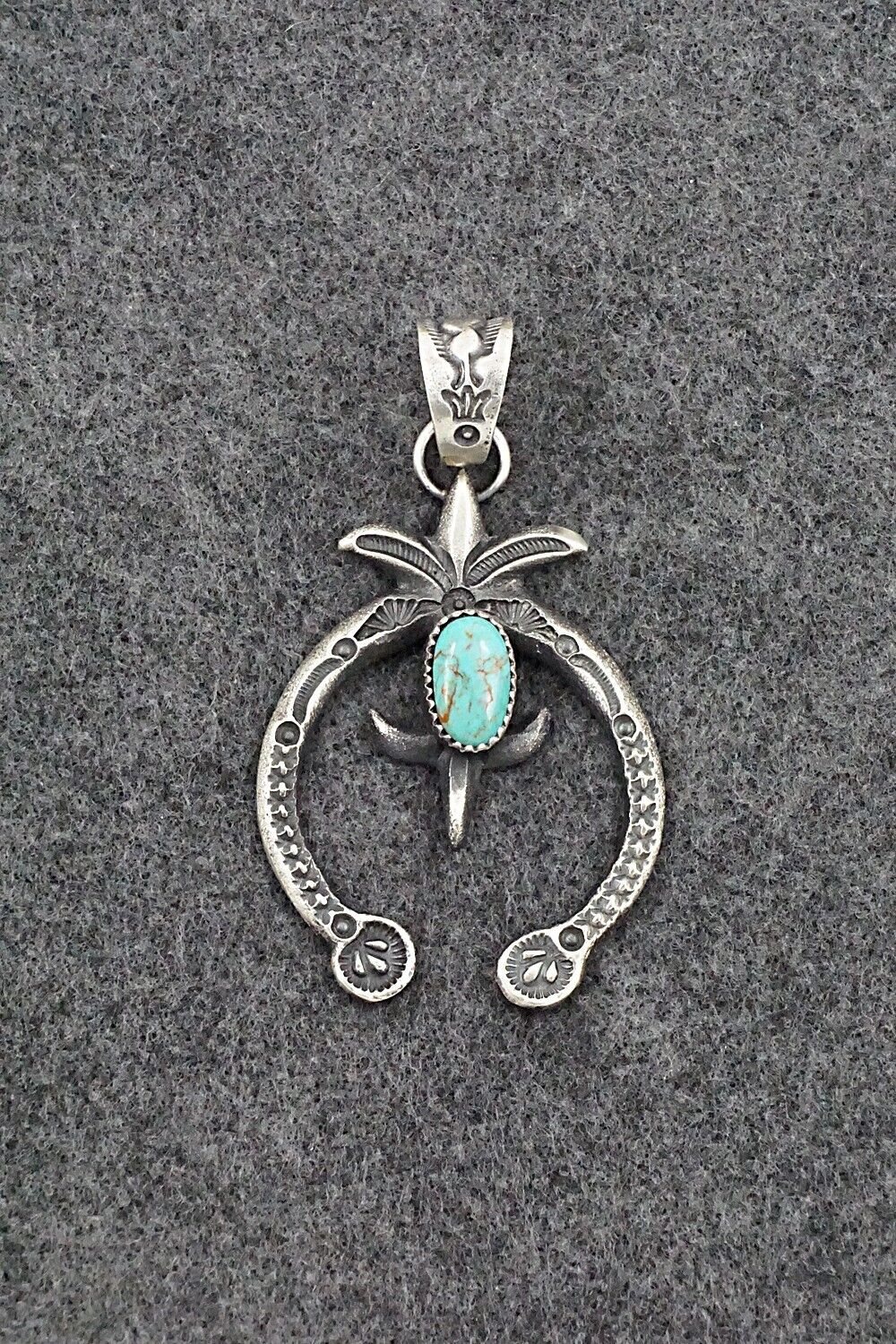 Turquoise & Sterling Silver Pendant - Eva & Linberg Billah