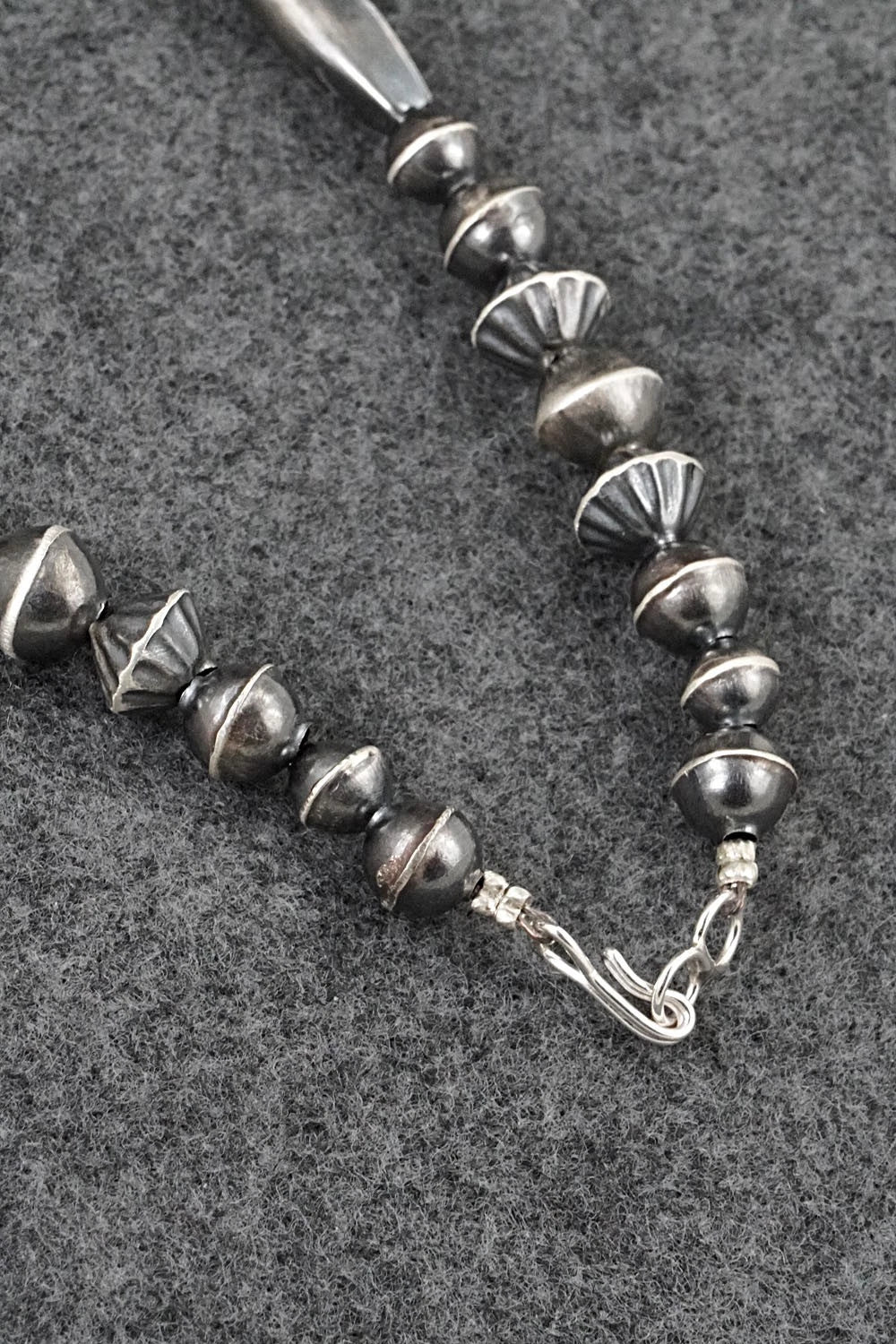 Sterling Silver Navajo Pearl Necklace 20" - Vintage