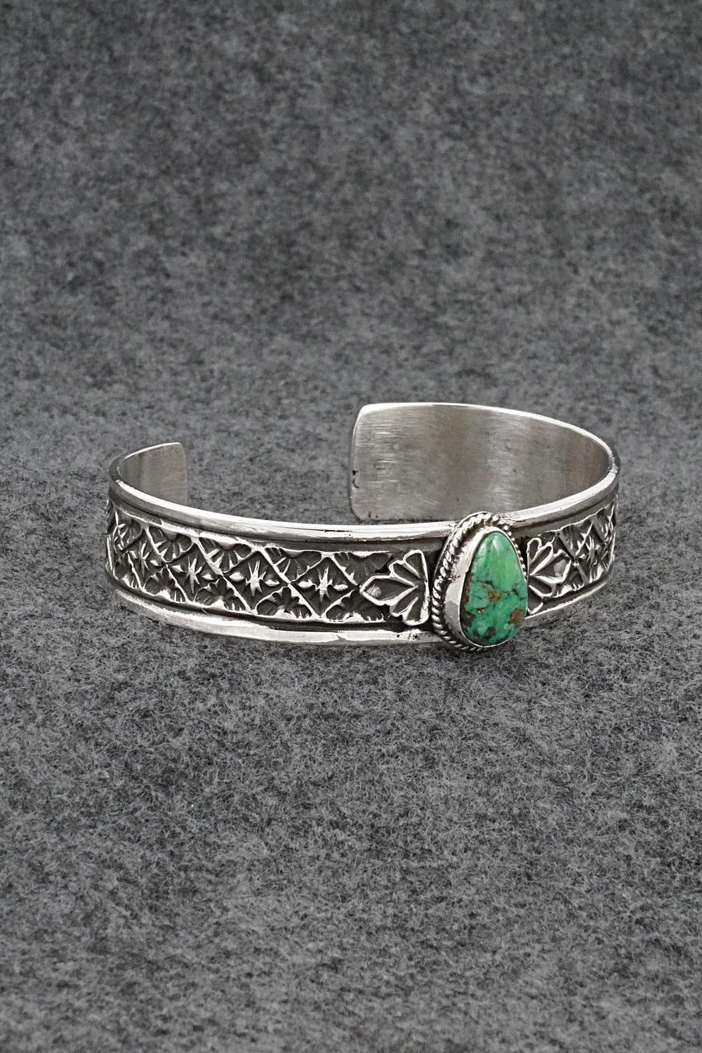 Turquoise & Sterling Silver Bracelet - Leonard Maloney