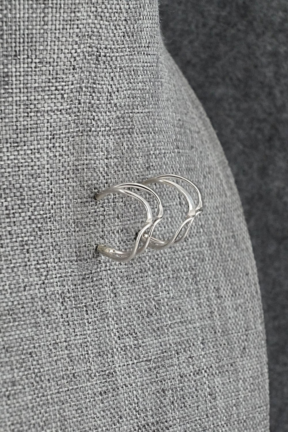 Sterling Silver Hoop Earrings - Elaine Tahe